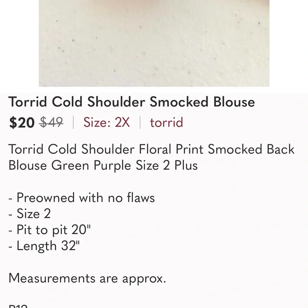 Cold Shoulder Smocked Blouse - Picture 13 of 16
